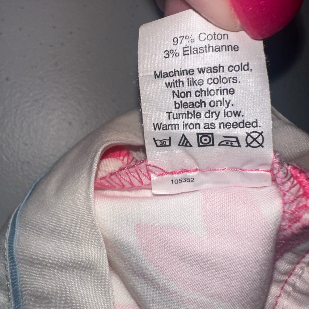 J. Crew Women's Chino Shorts 3" Size 4 Pink-White Floral Stretch EUC - Picture 6 of 7